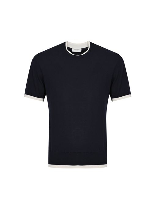 T-shirt in maglia di cotone Blu Paolo Pecora | A011 F1006685